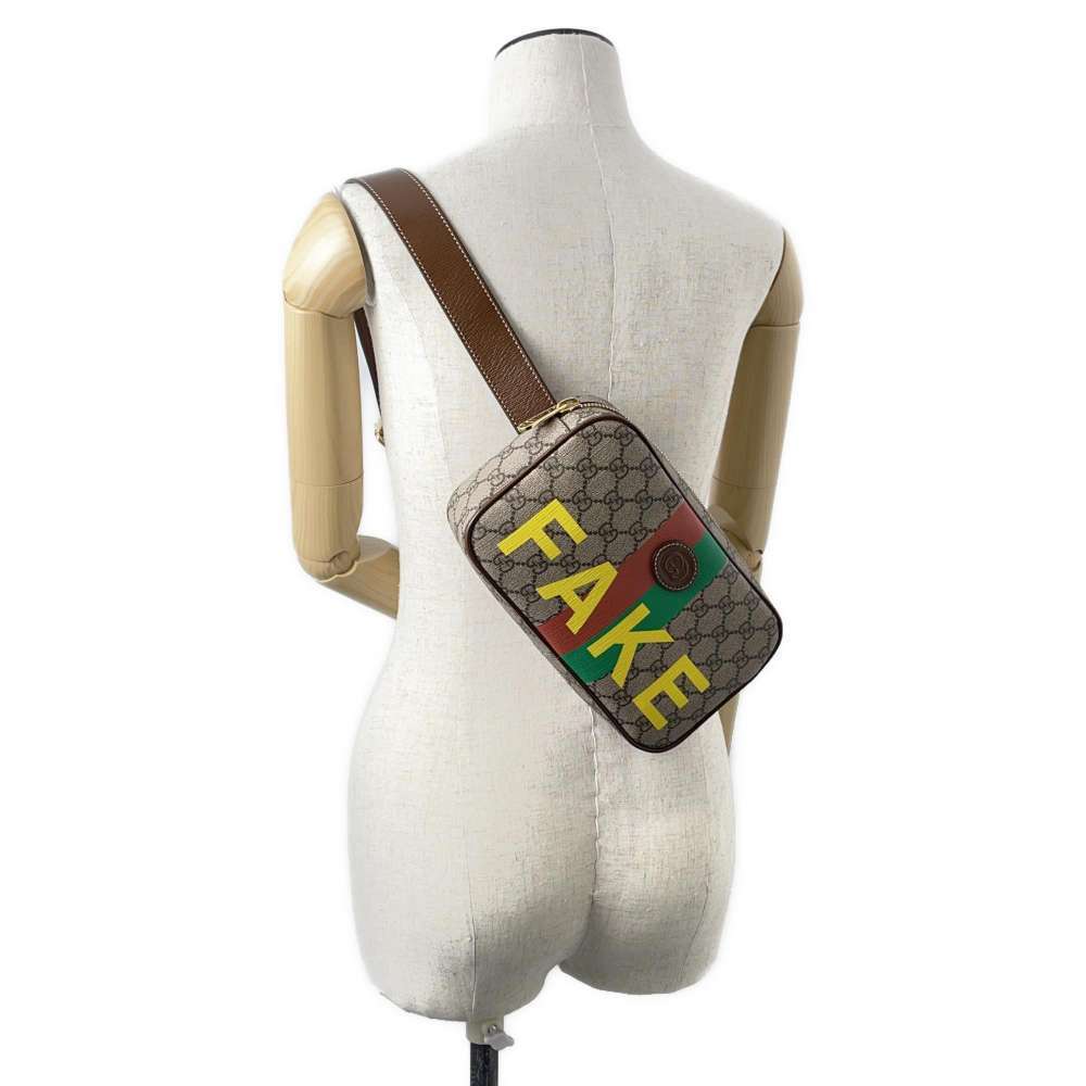 Gucci GG Supreme FAKE/NOT Body Bag Belt Bag - Picture 4 of 13